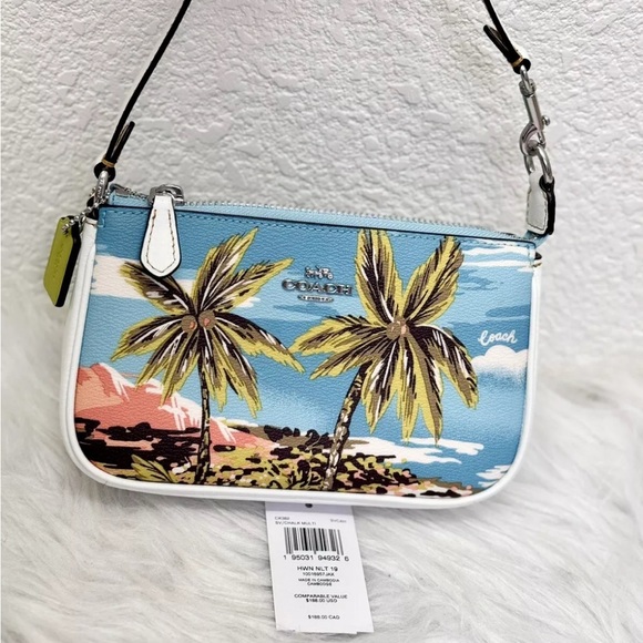 Coach Handbags - NWT Coach Nolita 19 With Hawaiian Print CK382 Blue multi